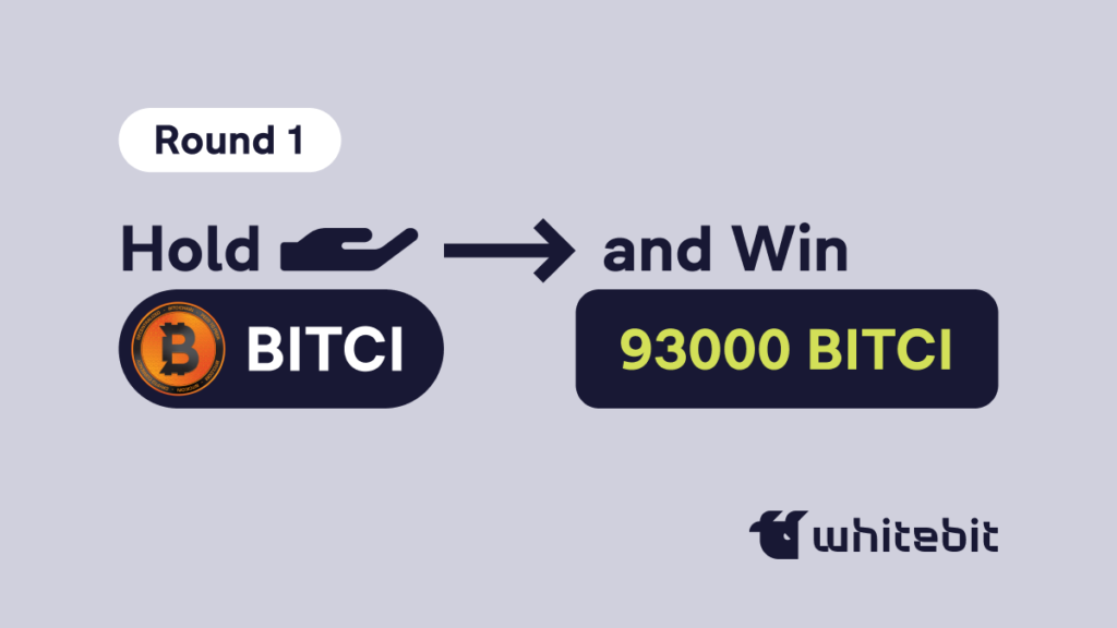 Two steps and 93 000 BITCI is yours