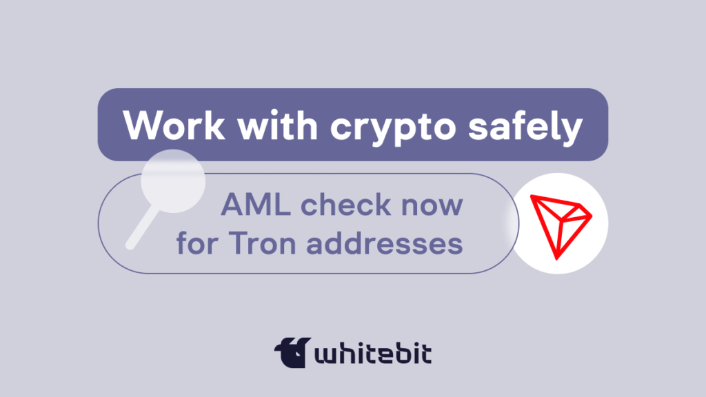 AML checks are now available for Tron!