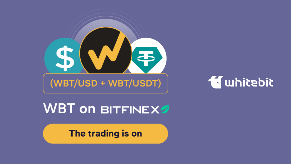 WBT is now in the largest institutional Bitfinex family!