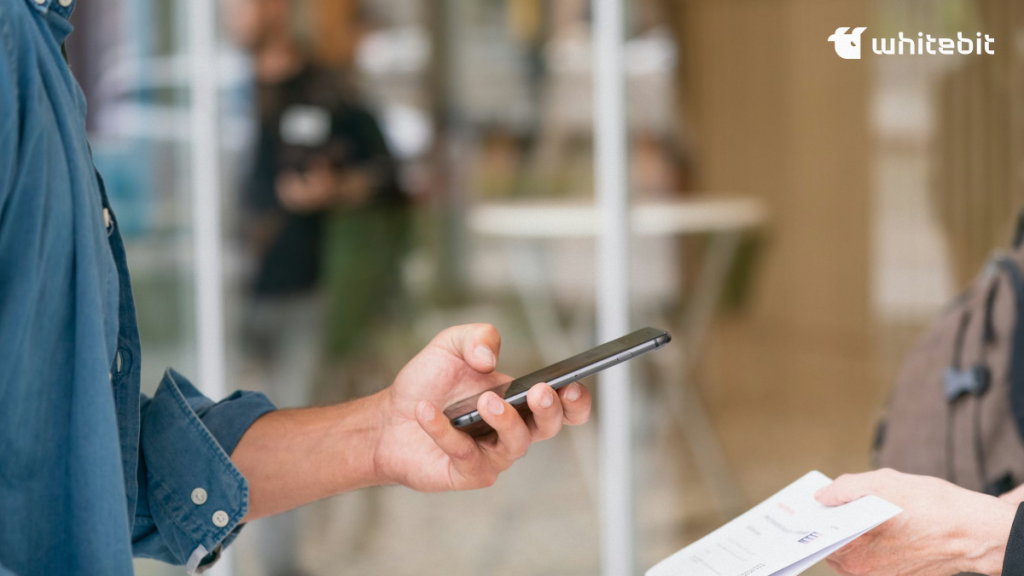 Cryptocurrency withdrawals via QR code